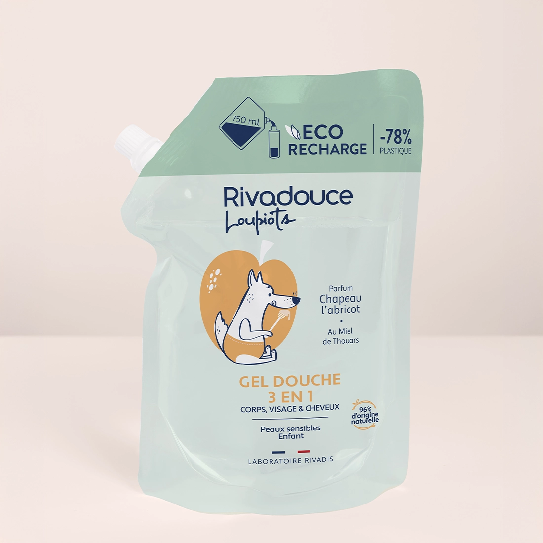 ECO-RECHARGE CHAPEAU L'ABRICOT LOUPIOTS 750ML